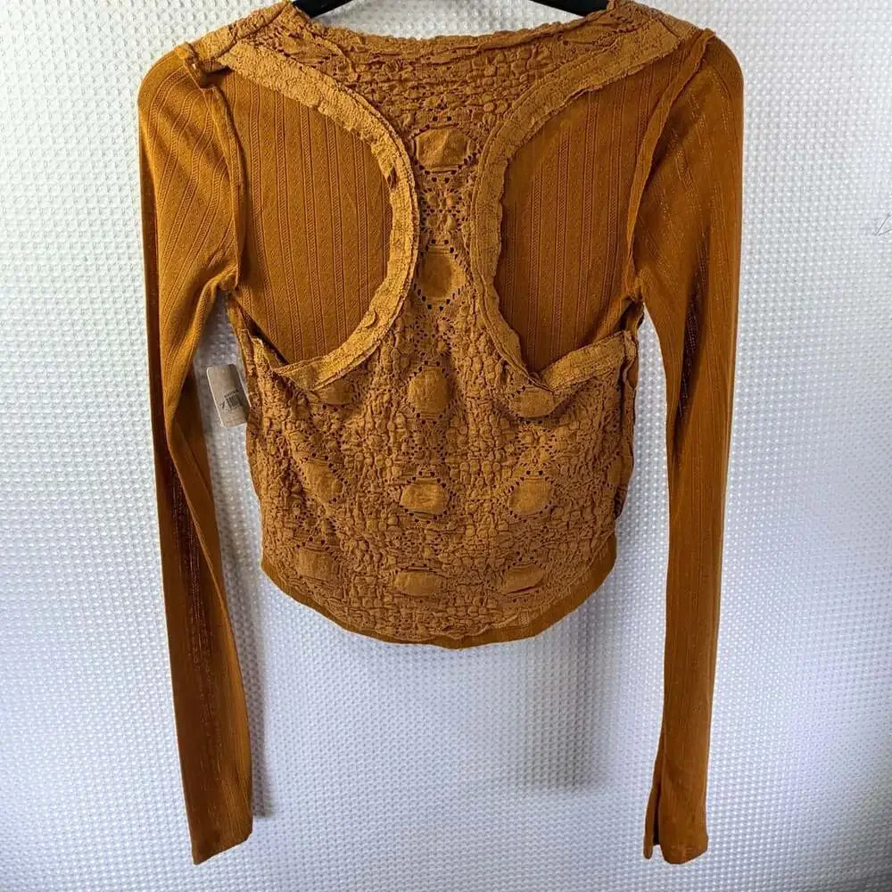 Free People Taylor Layered Look Top in Cathay Spice